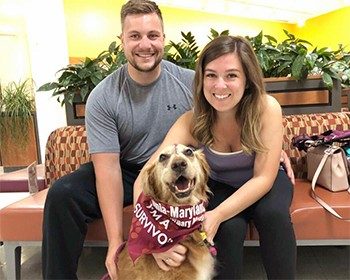 Travis and Casie Smith with their dog Holleigh